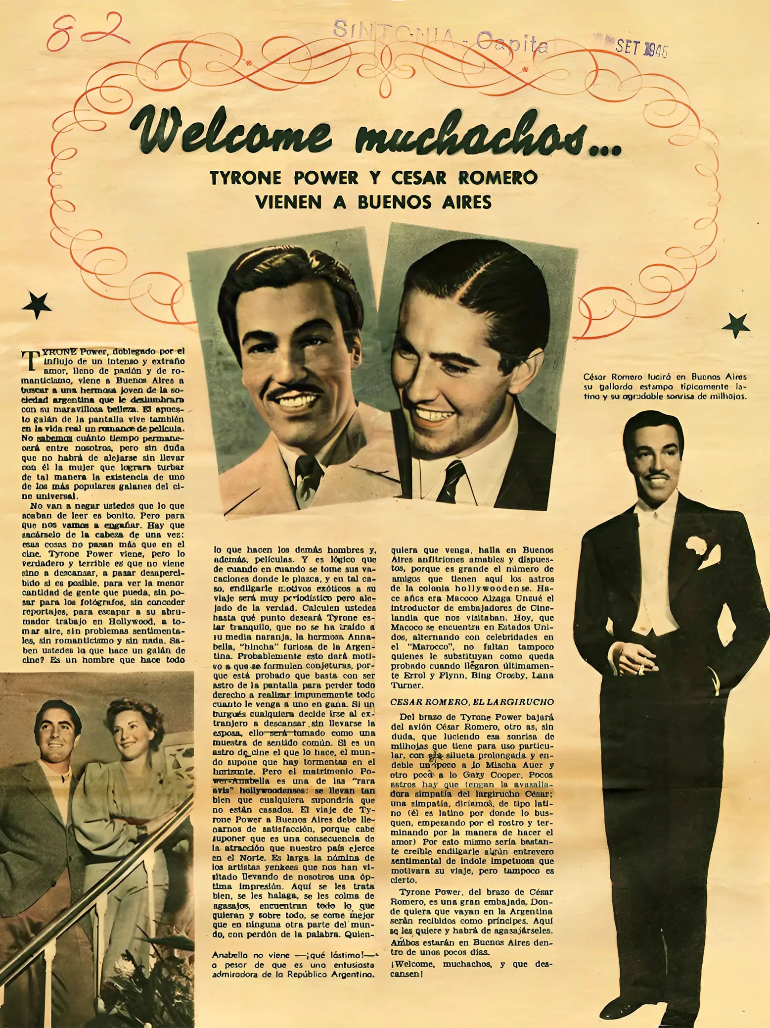 1946 cesarbook Latin American Tour with Tyrone Power 13