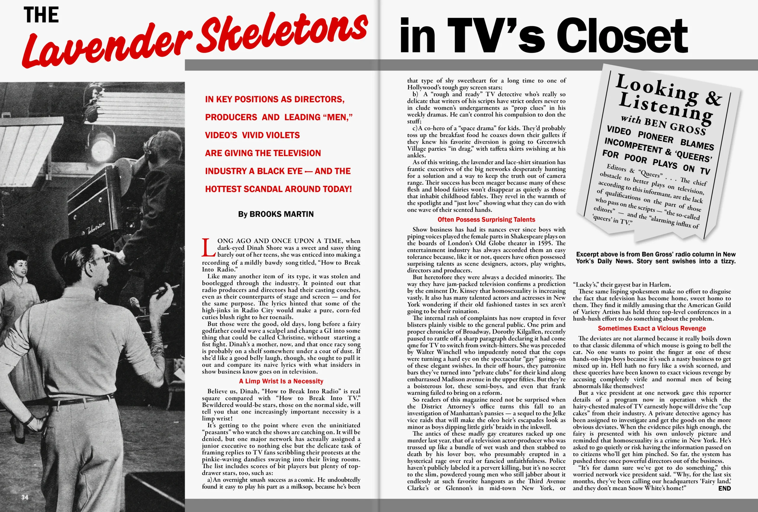 MrC Magazine Spread Page Turning 1954 17 and 18