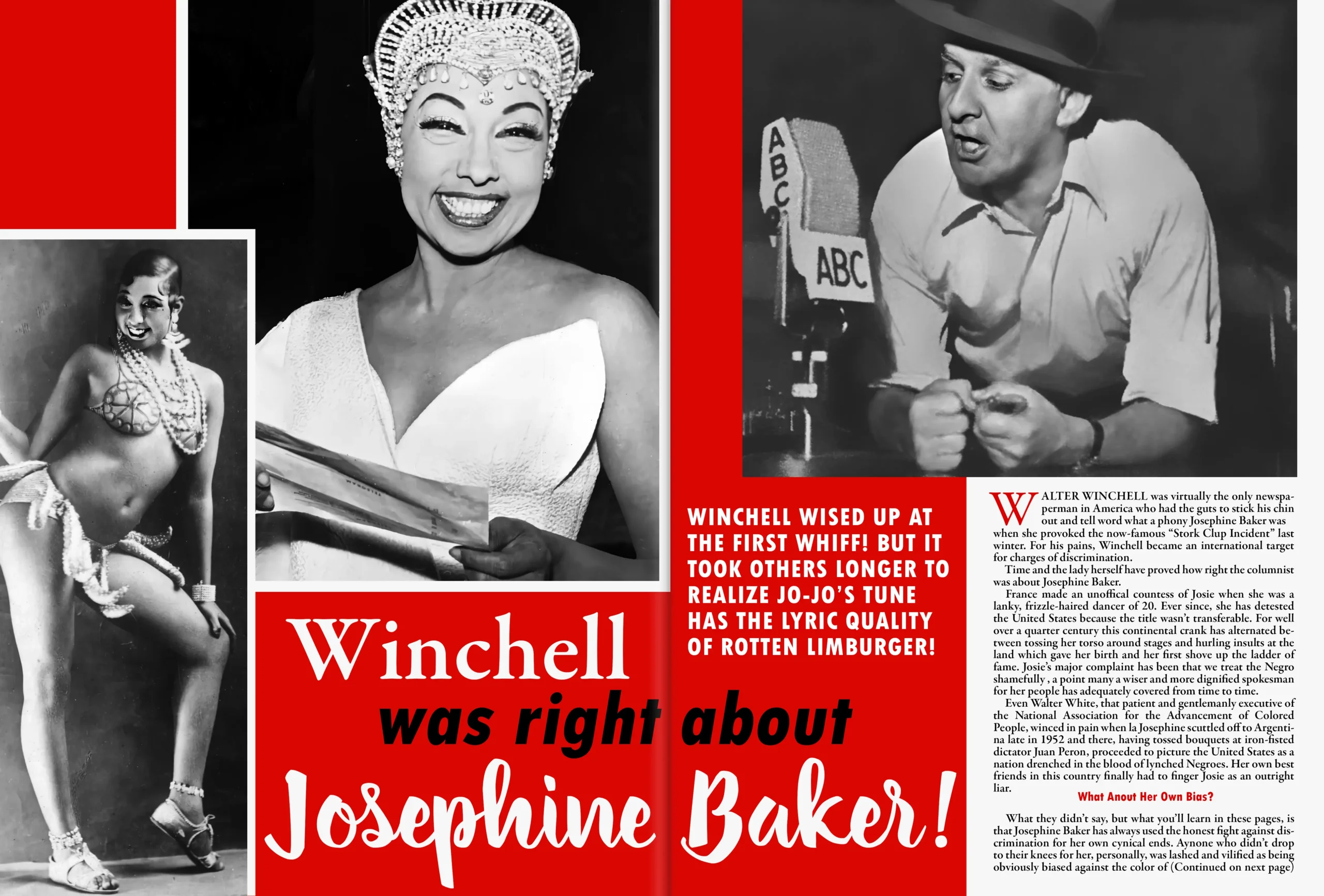 MrC Magazine Spread Star Josephine Baker